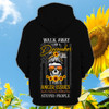 FUNSTUFFPRINT  December Girl Skull - Personalized Name  3D Hoodie and Zip Hoodie