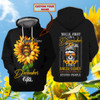 FUNSTUFFPRINT Blue & Red Fire Trucker   3D Hoodie and Zip Hoodie