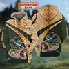 FUNSTUFFPRINT  Bass Fishing 02- Personalized Name 3D Hoodie and Zip Hoodie