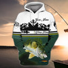 FUNSTUFFPRINT  Walleye Fishing - Personalized Name  3D Hoodie and Zip Hoodie
