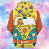 FUNSTUFFPRINT Custom Name-Hoodie-Hippie  3D Hoodie and Zip Hoodie