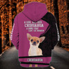 FUNSTUFFPRINT Chihuahua - Personalized Name  3D Hoodie and Zip Hoodie