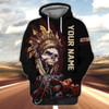FUNSTUFFPRINT Custom Name-Hoodie-Indians Forever 3D Hoodie and Zip Hoodie