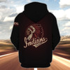 FUNSTUFFPRINT Custom Name-Hoodie-Indians Forever 3D Hoodie and Zip Hoodie