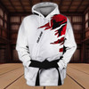 FUNSTUFFPRINT Karate Tattoo - Personalized Name 3D Hoodie and Zip Hoodie