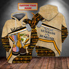 FUNSTUFFPRINT Blue & Red Fire Trucker   3D Hoodie and Zip Hoodie