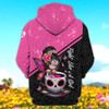 FUNSTUFFPRINT Fight Like A Girl - Personalized Name 3D Hoodie and Zip Hoodie