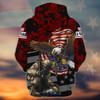 FUNSTUFFPRINT  Veteran - Personalized Name - Dah 81 3D Hoodie and Zip Hoodie