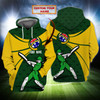 FUNSTUFFPRINT Woman Crickets - Personalized Name   3D Hoodie and Zip Hoodie