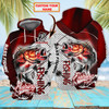 FUNSTUFFPRINT Bass Fishing 01 - Personalized Name 3D Hoodie and Zip Hoodie