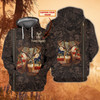 FUNSTUFFPRINT Hunting - Personalized Name  - dat93  3D Hoodie and Zip Hoodie