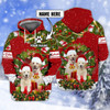 FUNSTUFFPRINT Labrador Christmas - Personalized Name  3D Hoodie and Zip Hoodie
