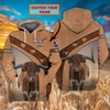 FUNSTUFFPRINT Longhorn Texas  - Personalized Name - Nsd99  3D Hoodie and Zip Hoodie