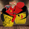 FUNSTUFFPRINT Belgium  - Personalized Name   3D Hoodie and Zip Hoodie