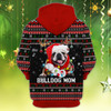 FUNSTUFFPRINT Xmas English Bulldog - Personalized Name   3D Hoodie and Zip Hoodie