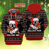 FUNSTUFFPRINT Xmas English Bulldog - Personalized Name   3D Hoodie and Zip Hoodie
