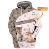 FUNSTUFFPRINT Loves Cats - Personalized Name 3D Hoodie and Zip Hoodie