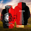FUNSTUFFPRINT Cusstom CHILD OF GOD - Black Red  3D Hoodie and Zip Hoodie