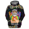FUNSTUFFPRINT Hippie - Assuming I'm just an old man was your first mistake - Personalized Name  3D Hoodie and Zip Hoodie
