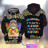 FUNSTUFFPRINT Hippie - Assuming I'm just an old man was your first mistake - Personalized Name  3D Hoodie and Zip Hoodie