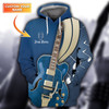 FUNSTUFFPRINT Guitar - Personalized Name  3D Hoodie and Zip Hoodie