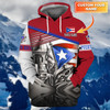 FUNSTUFFPRINT PUERTO RICO- Personalized Name   3D Hoodie and Zip Hoodie
