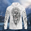 FUNSTUFFPRINT Viking 02 3D Hoodie and Zip Hoodie