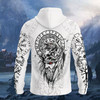FUNSTUFFPRINT Viking 02 3D Hoodie and Zip Hoodie