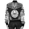 FUNSTUFFPRINTINT French Polynesia Polynesian Chief Women’S Bomber Jacket 3D Bomber Jacket