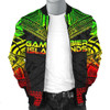 FUNSTUFFPRINTINT Gambier Islands Polynesian Chief Men’s Bomber Jacket – Reggae Version  3D Bomber Jacket