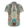 3D Native American Hawaii Shirt, Hawaiian Shirts for Men Print Button Down Shirt