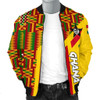 FUNSTUFFPRINTINT Ghana Bomber Jacket Ankara Tops Striped Men A10  3D Bomber Jacket