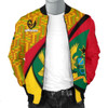 FUNSTUFFPRINTINT Ghana Bomber Jacket, Ghana Coat Of Arms Pattern Men A10  3D Bomber Jacket