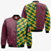 FUNSTUFFPRINTINT Giyuu Tomioka Pattern Bomber Jacket Custom KNY Cosplay Costumes  3D Bomber Jacket