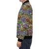 FUNSTUFFPRINTINT Graffiti Print Pattern Mens 3D Bomber Jacket