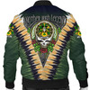 FUNSTUFFPRINTINT Grehan or O’Greaghan Ireland Bomber Jacket – GD Irish Legend Shamrock V Tie-Dye A7 3D Bomber Jacket