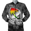 FUNSTUFFPRINTINT Guam Men’s Bomber Jacket – Polynesian Turtle Style 3D Bomber Jacket