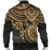 FUNSTUFFPRINTINT Guam Polynesian Bomber Jacket (Men) – Golden Turtle 3D Bomber Jacket