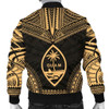 FUNSTUFFPRINTINT Guam Polynesian Chief Men’s Bomber Jacket – Gold Version 3D Bomber Jacket