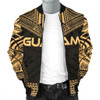 FUNSTUFFPRINTINT Guam Polynesian Chief Men’s Bomber Jacket – Gold Version 3D Bomber Jacket