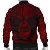FUNSTUFFPRINTINT Guam Polynesian Chief Men’s Bomber Jacket – Red Version 3D Bomber Jacket