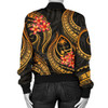 FUNSTUFFPRINTINT Guam Polynesian Women Bomber Jacket – Gold Plumeria  3D Bomber Jacket