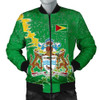 FUNSTUFFPRINTINT Guyana Christmas Coat Of Arms Men Bomber Jacket X Style J78 3D Bomber Jacket