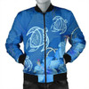 FUNSTUFFPRINTINT Hawaii Blue Hibiscus Turtle Polynesian Bomber Jacket – AH – J4R 3D Bomber Jacket