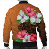 FUNSTUFFPRINTINT Hawaii Hibiscus Flower Polynesia Bomber Jacket – AH – JR 3D Bomber Jacket