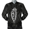 FUNSTUFFPRINTINT Hawaii Kakau Makau Fish Hook Kanaka Map Men’s Bomber Jacket Polynesian – White – AH – J6  3D Bomber Jacket