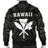 FUNSTUFFPRINTINT Hawaii Kakau Makau Fish Hook Kanaka Map Men’s Bomber Jacket Polynesian – White – AH – J6  3D Bomber Jacket