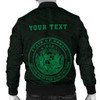 FUNSTUFFPRINTINT Hawaii Kakau Polynesian Coat Of Arms Personalized Men’s Bomber Jacket – Green – AH – J6  3D Bomber Jacket