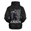 FUNSTUFFPRINT  The Devil Saw Me With My Head Down Hoodies Men & Women Christian  3D Hoodie and Zip Hoodie