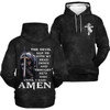 FUNSTUFFPRINT  The Devil Saw Me With My Head Down Hoodies Men & Women Christian  3D Hoodie and Zip Hoodie